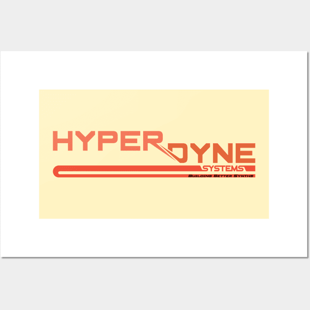 Hyperdyne Systems - Orange Wall Art by DCLawrenceUK